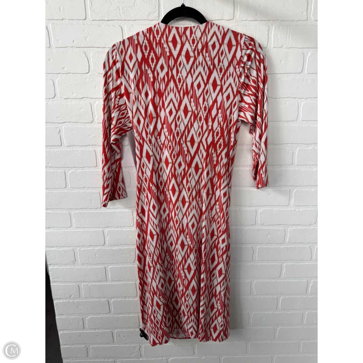 Dress Work By Tommy Bahama In Cream & Orange, Size: S