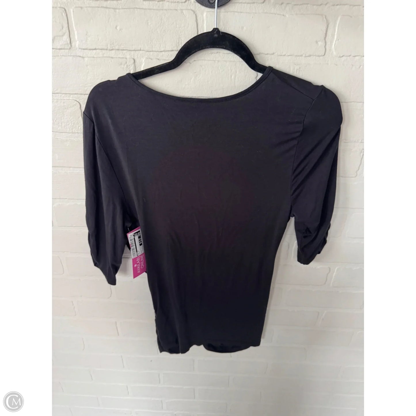 Top Short Sleeve By Cabi In Black, Size: L