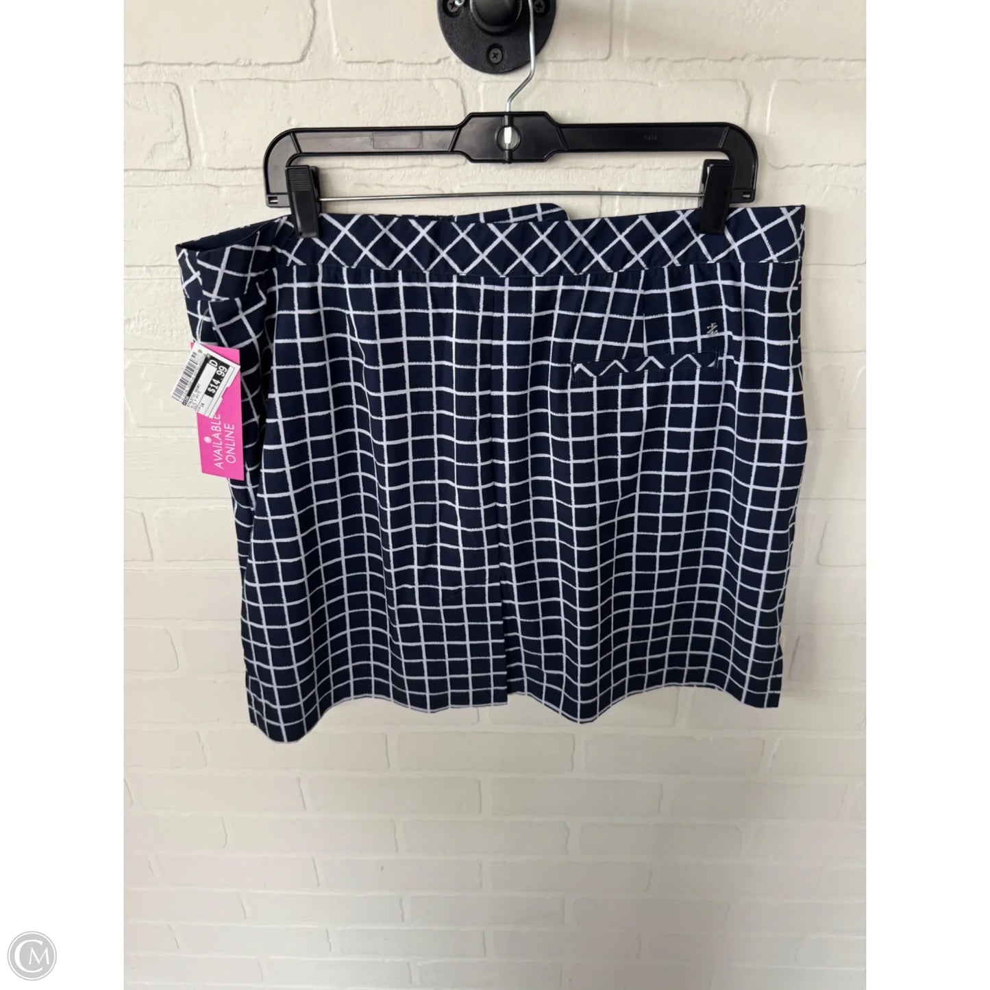 Athletic Skort By Izod In Blue & White, Size: 14