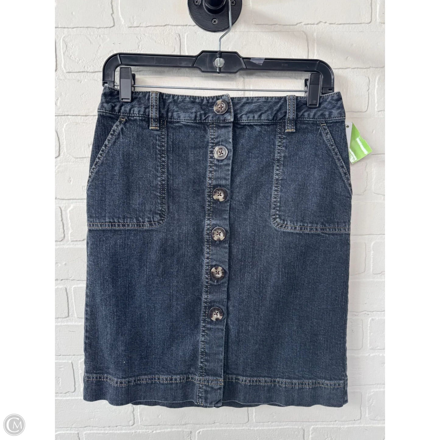 Skirt Mini & Short By Ann Taylor In Blue Denim, Size: 2p
