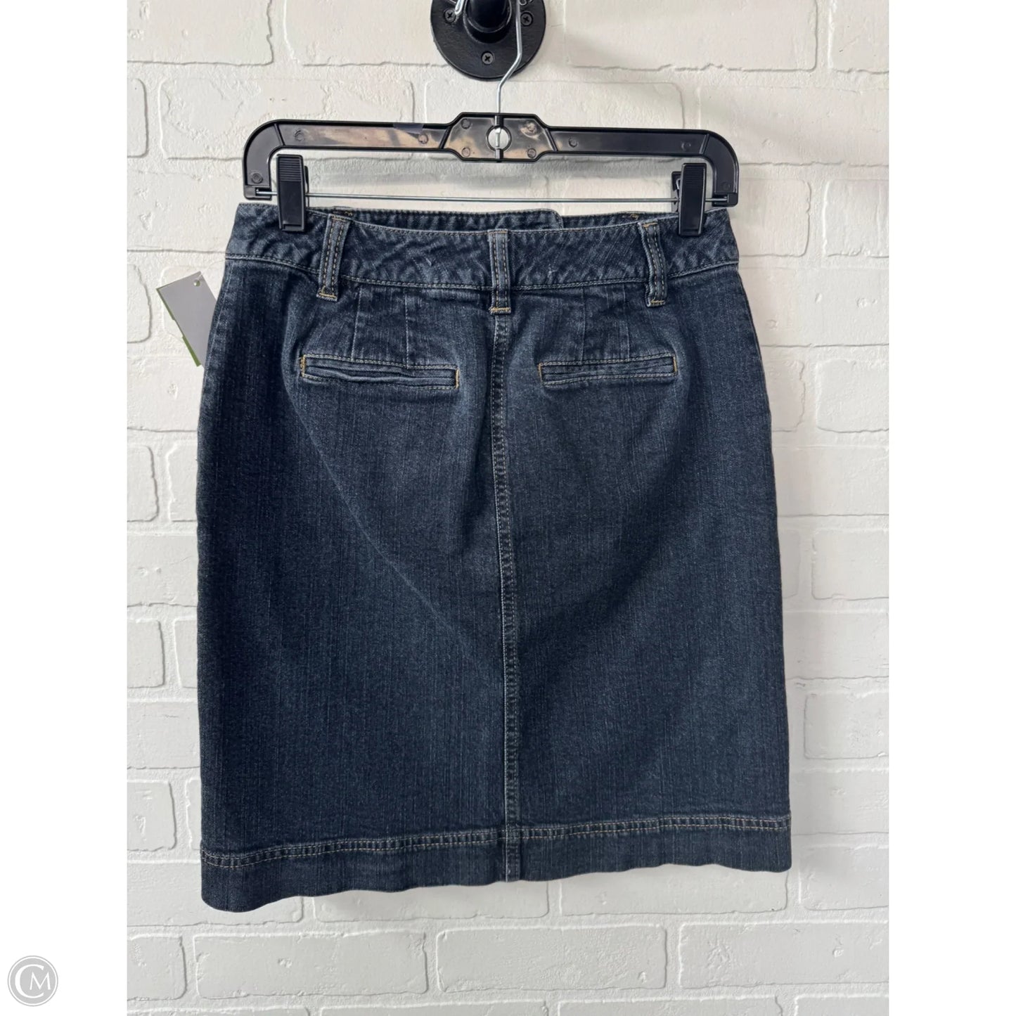 Skirt Mini & Short By Ann Taylor In Blue Denim, Size: 2p