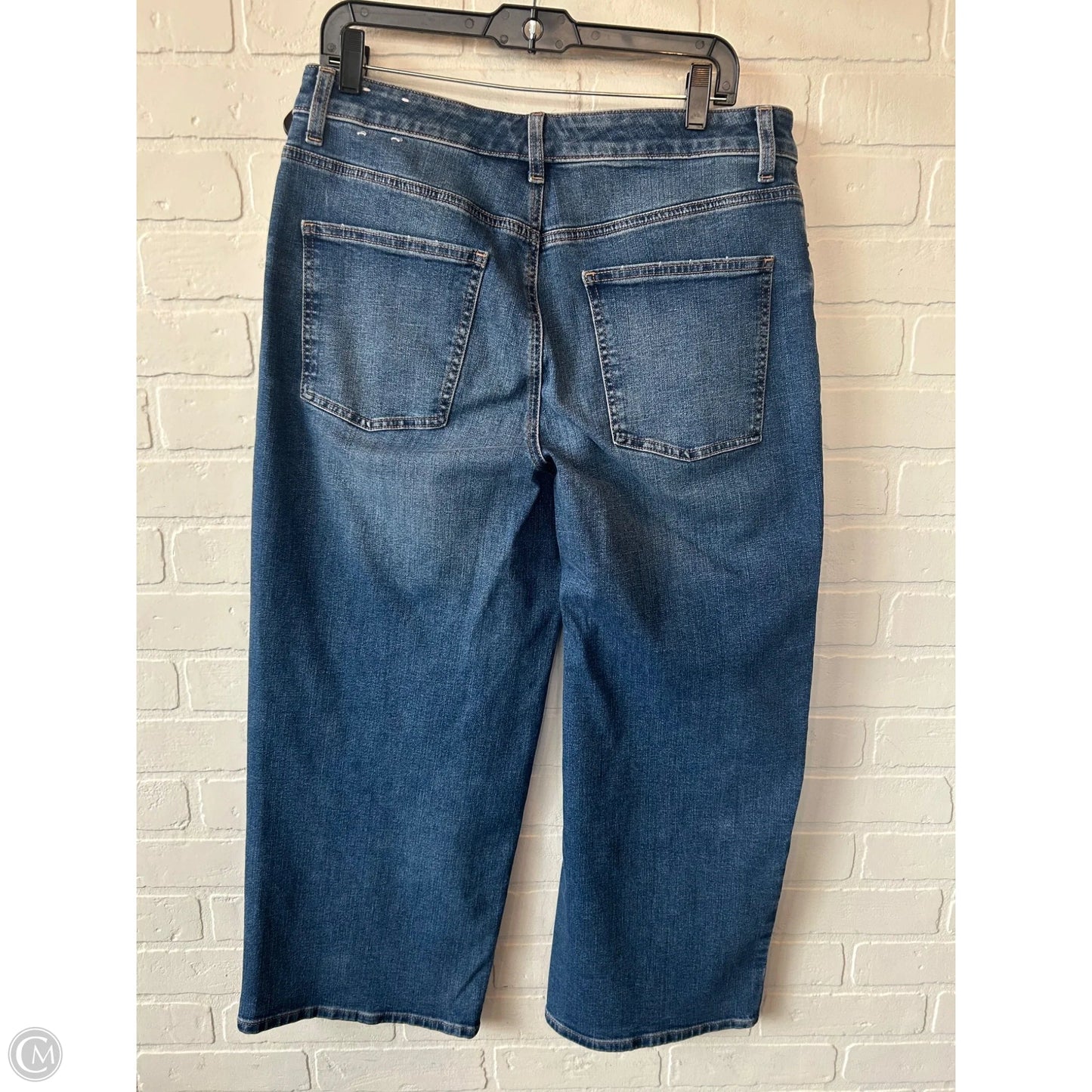 Jeans Wide Leg By Talbots In Blue Denim, Size: 12