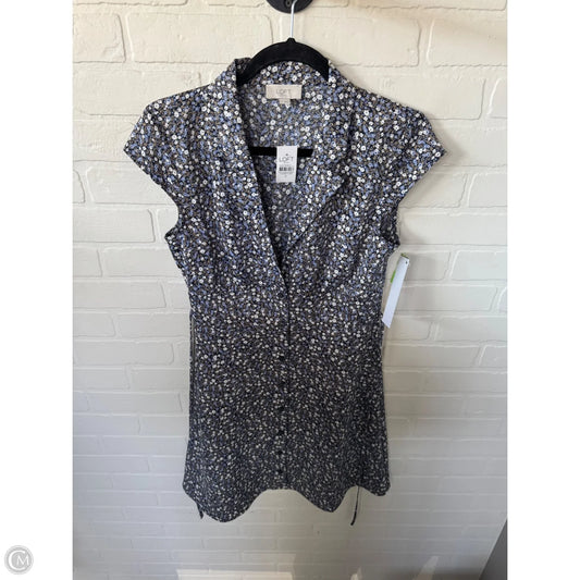 Dress Casual Short By Loft In Blue & Brown, Size: Xs
