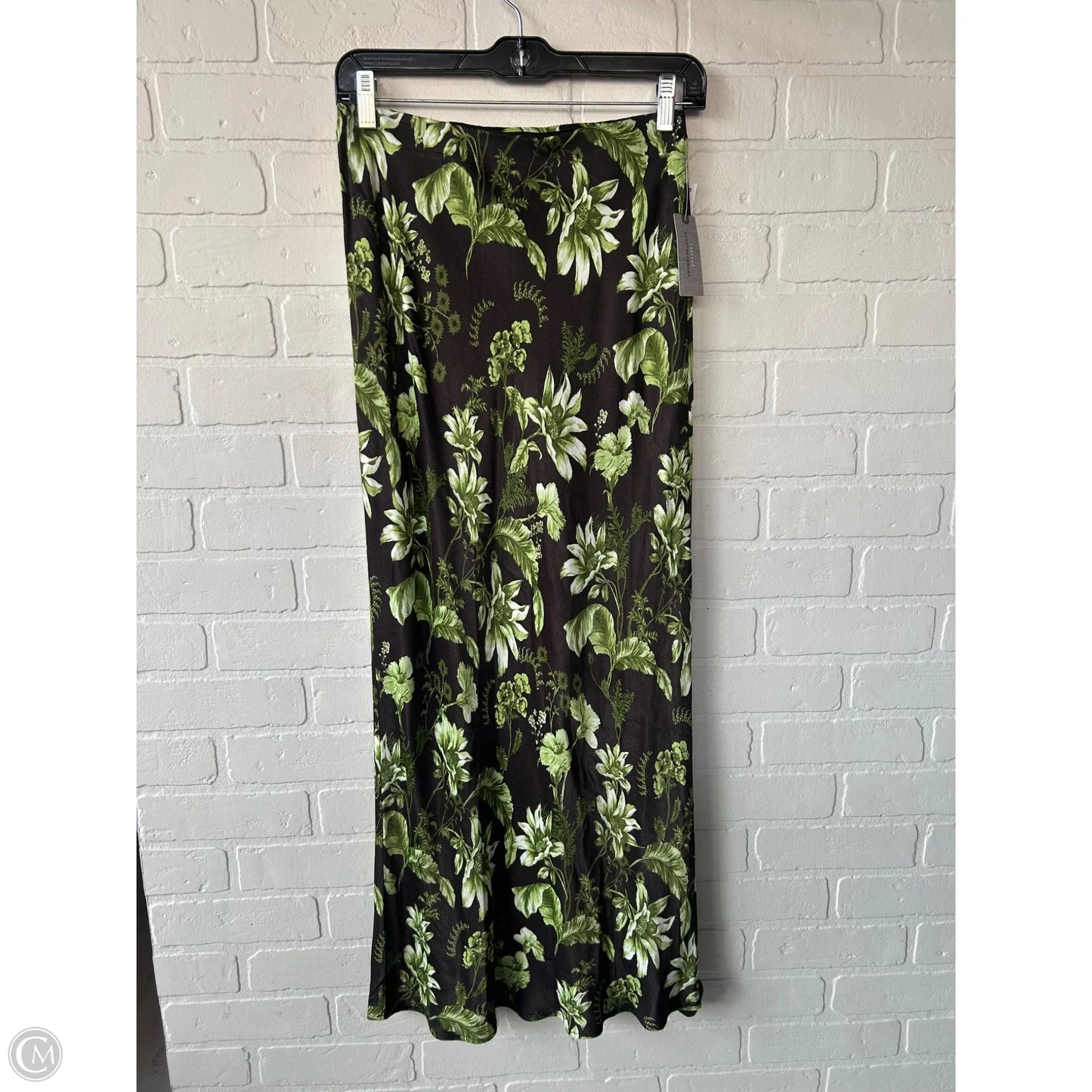 Skirt Maxi By Anthropologie In Black & Green, Size: 0p