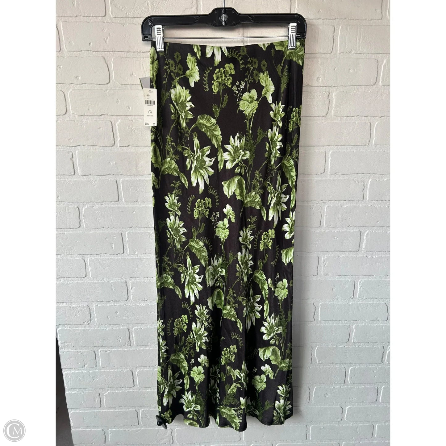 Skirt Maxi By Anthropologie In Black & Green, Size: 0p