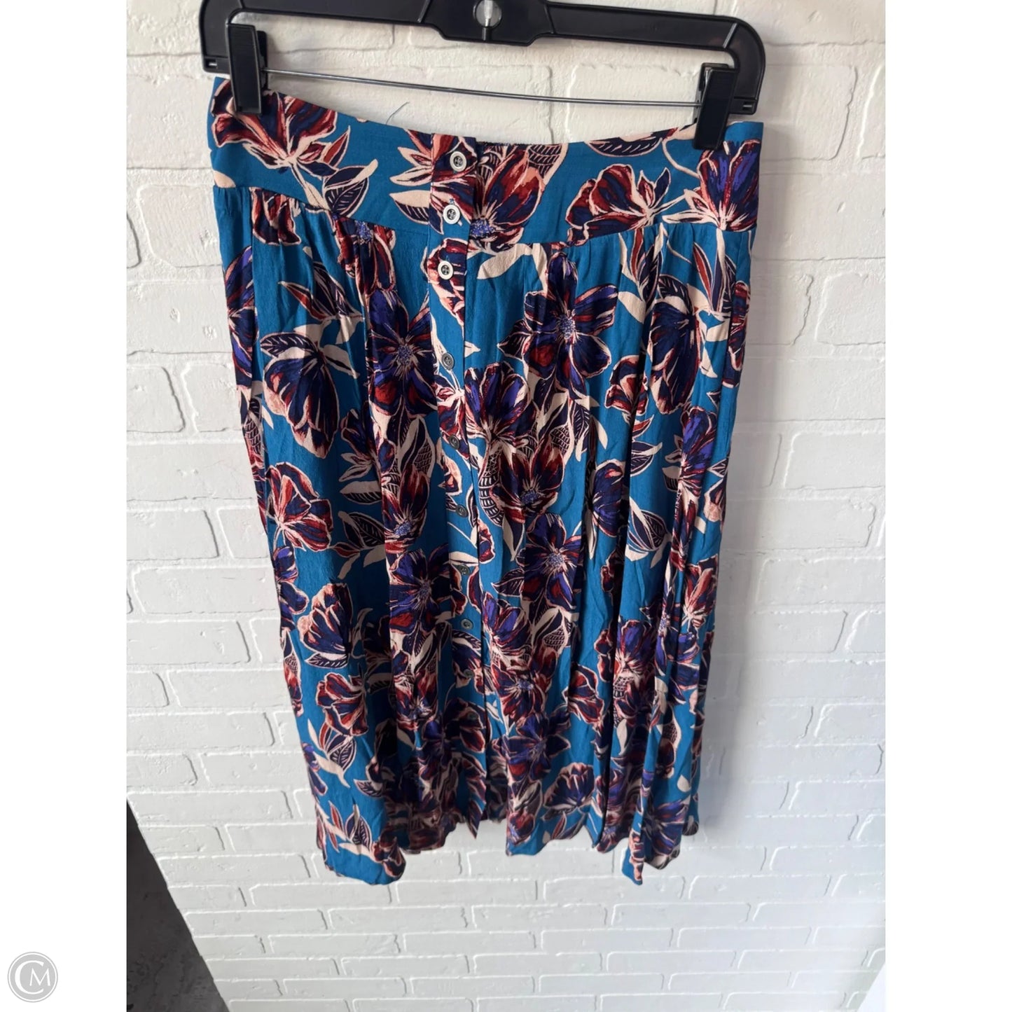 Skirt Midi By Garnet Hill In Blue, Size: 8