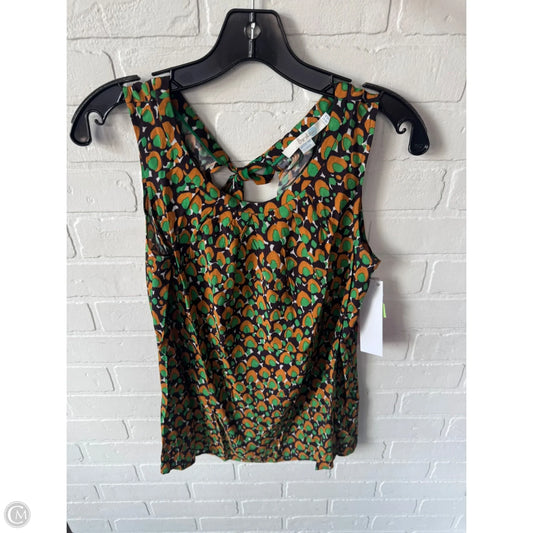 Top Sleeveless By Boden In Brown & Green, Size: M