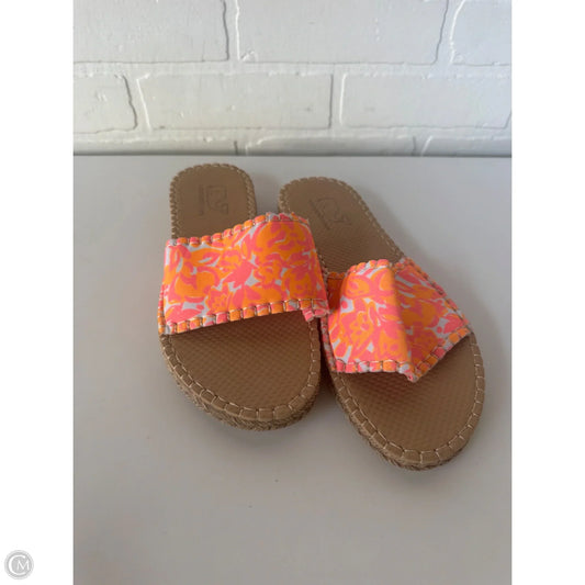 Shoes Flats By Vineyard Vines In Orange & Pink, Size: 10