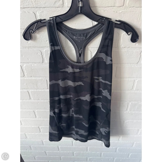 Athletic Tank Top By Athleta In Black & Green, Size: S