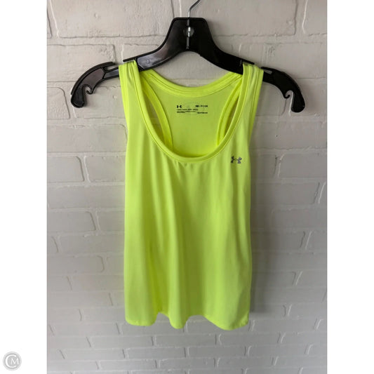Athletic Tank Top By Under Armour In Yellow, Size: S