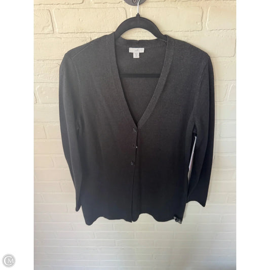 Sweater Cardigan By J. Jill In Black, Size: Mp