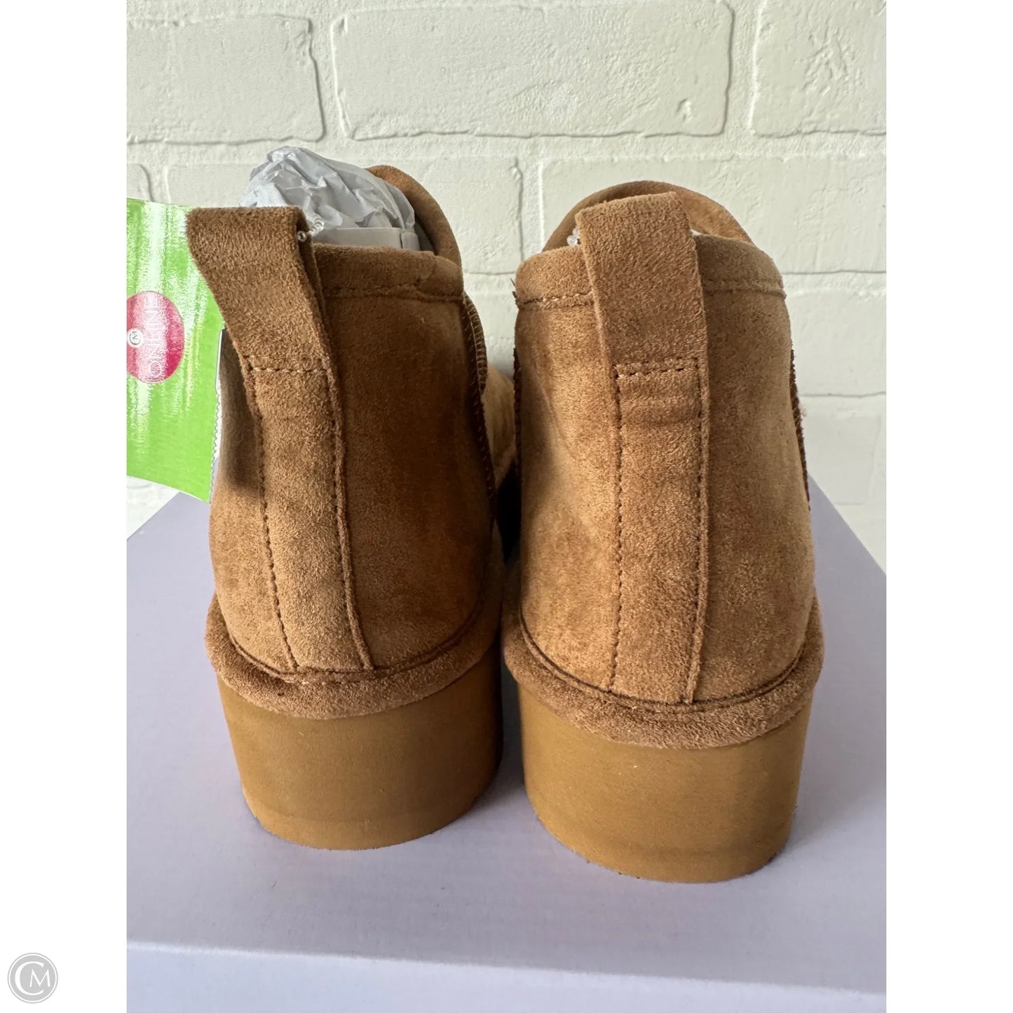 Boots Ankle Flats By Madden Girl In Brown, Size: 7.5