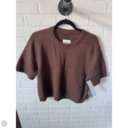 Sweater Short Sleeve By Abercrombie And Fitch In Brown, Size: L