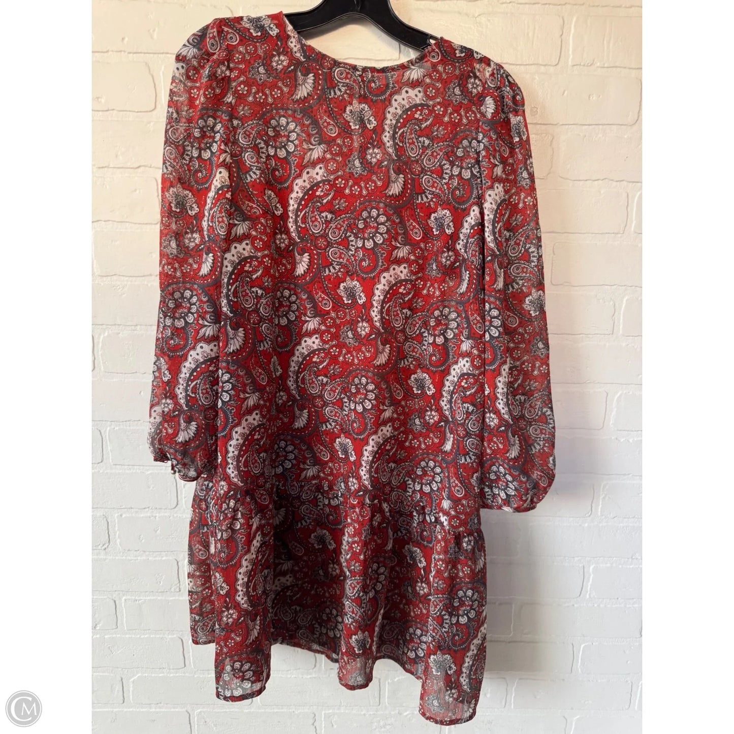 Dress Set 2pc By Loft In Red & Silver, Size: Xs