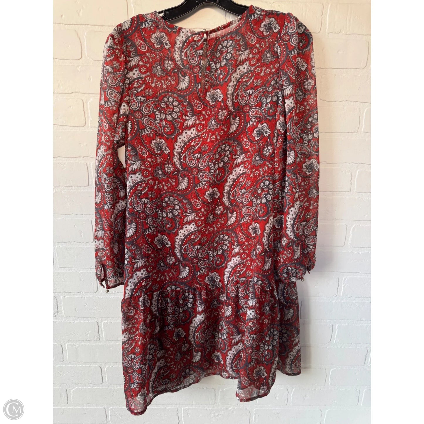 Dress Set 2pc By Loft In Red & Silver, Size: Xs
