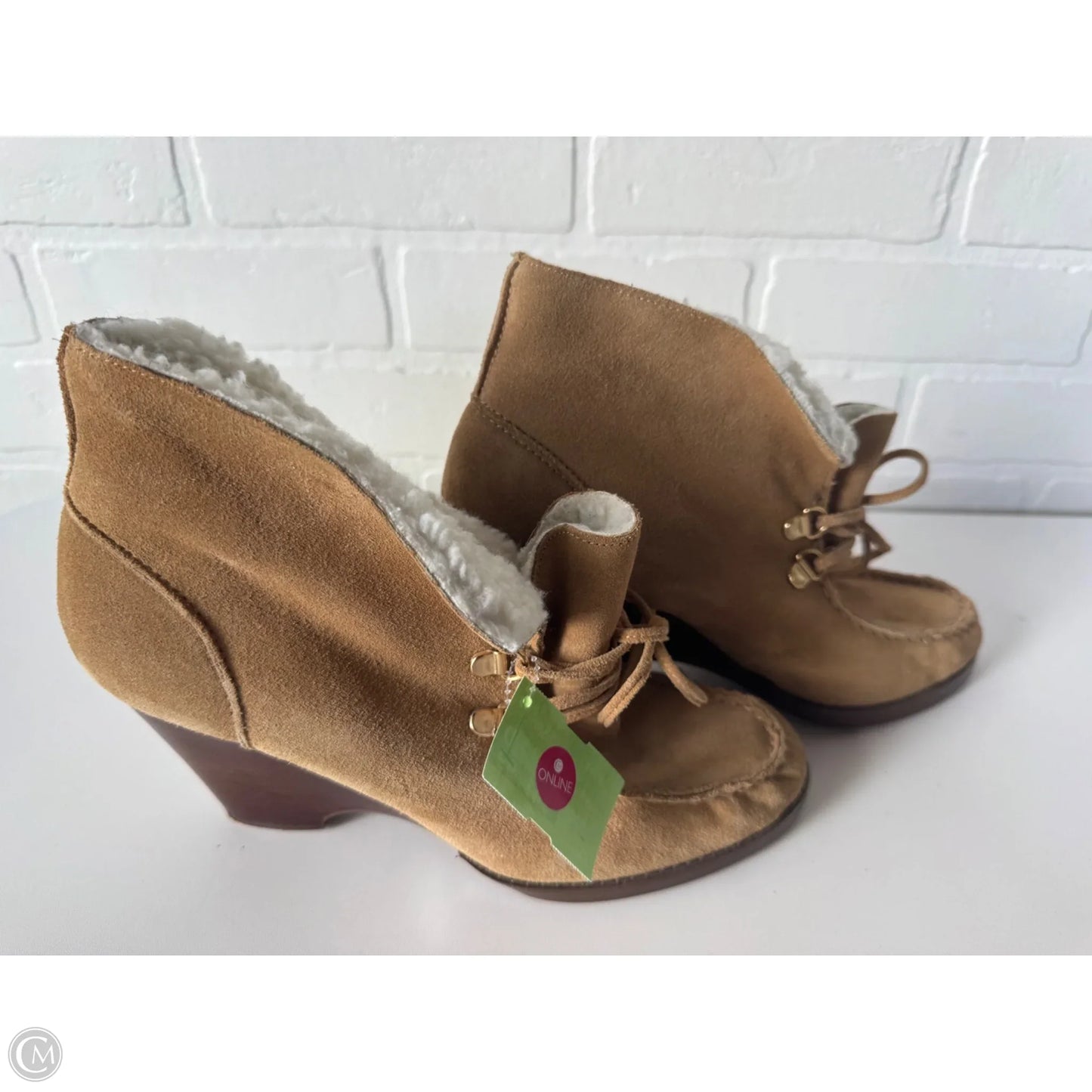 Boots Ankle Heels By Michael By Michael Kors In Tan, Size: 8.5