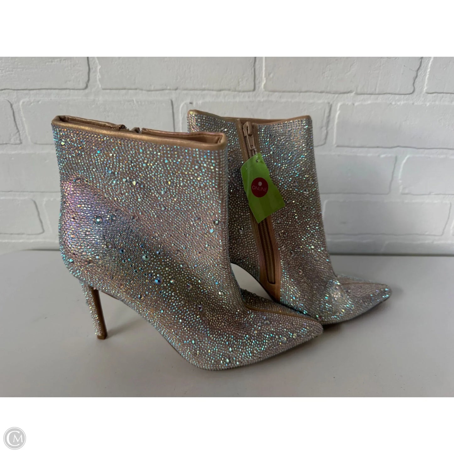 Boots Mid-calf Heels By Inc In Silver, Size: 8