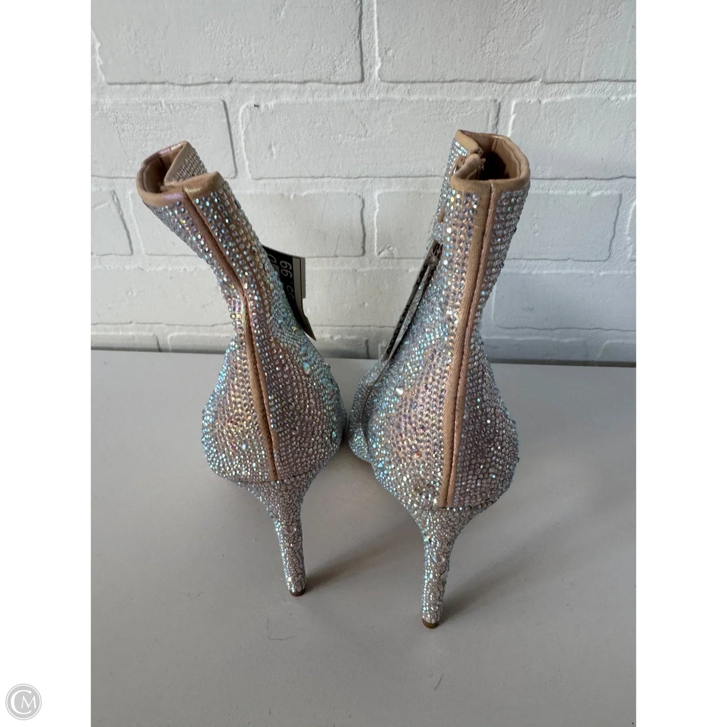 Boots Mid-calf Heels By Inc In Silver, Size: 8