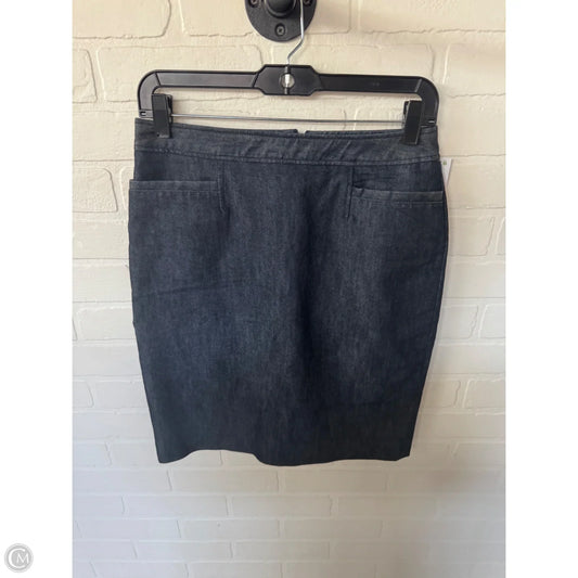 Skirt Mini & Short By Halogen In Blue Denim, Size: 2