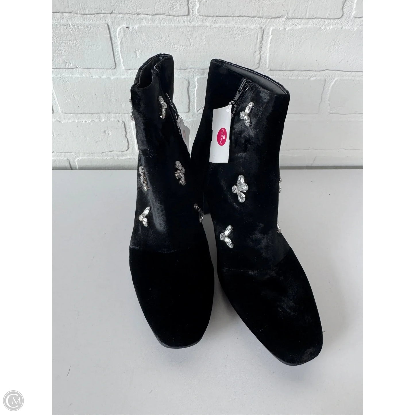 Boots Ankle Heels By Anne Klein In Black, Size: 8