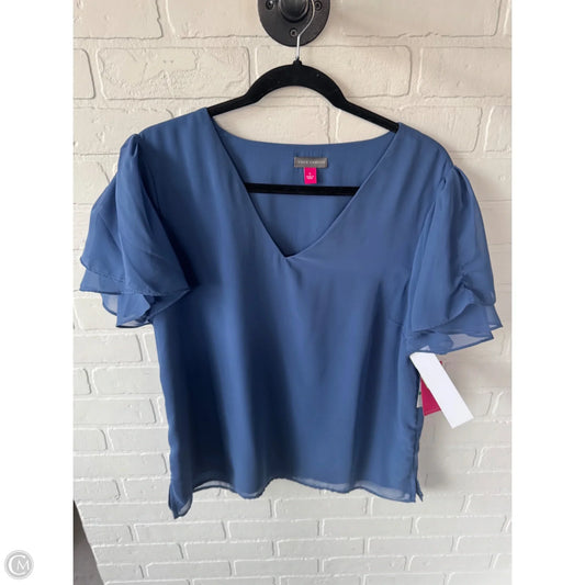 Top Short Sleeve By Vince Camuto In Blue, Size: L