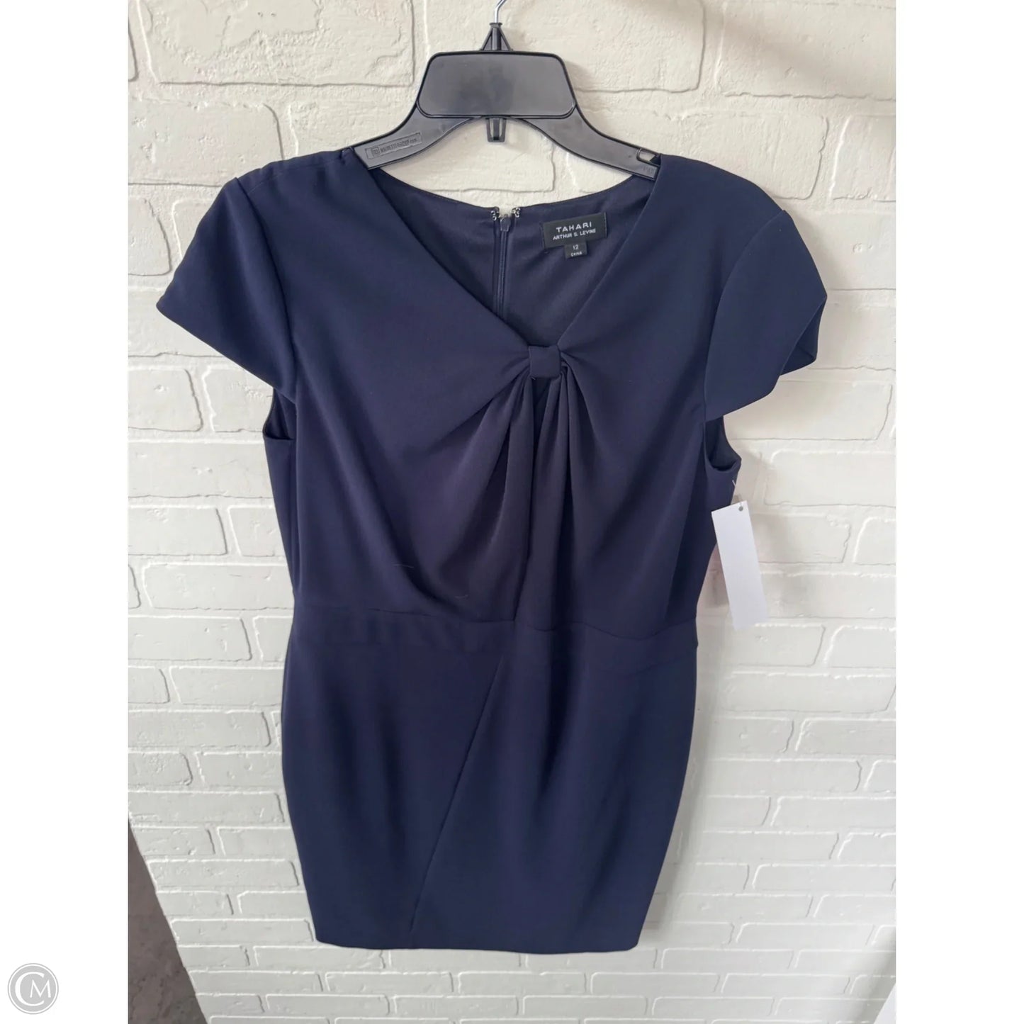 Dress Work By Tahari In Navy, Size: L