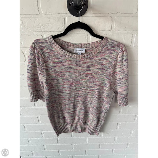 Sweater Short Sleeve By Evereve In Pink & Purple, Size: M