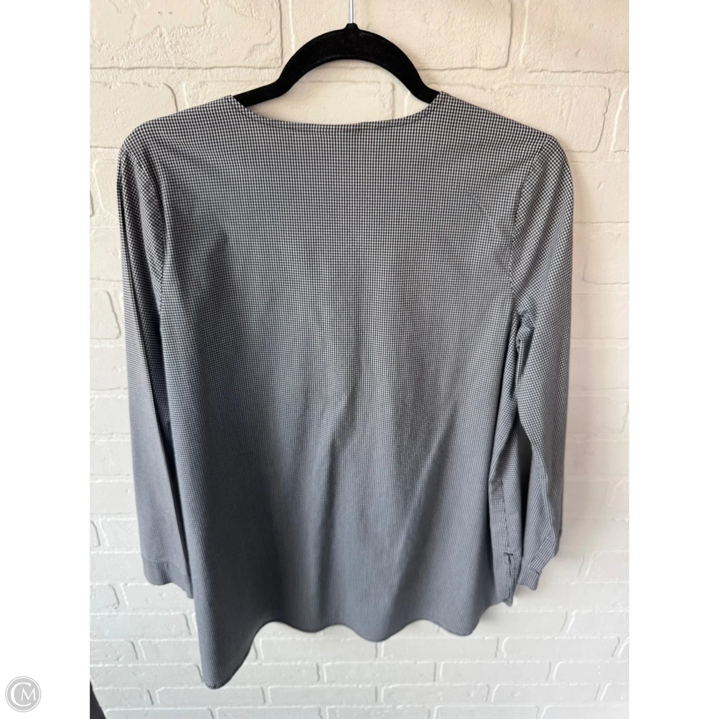Top Long Sleeve By J. Jill In Black & White, Size: M