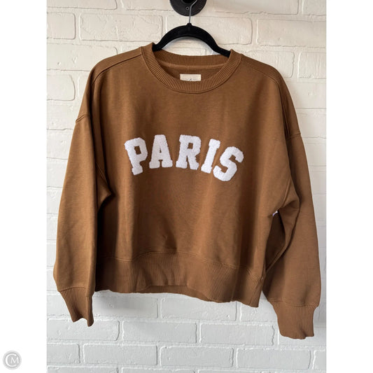 Sweatshirt Crewneck By Lou And Grey In Brown, Size: Xs