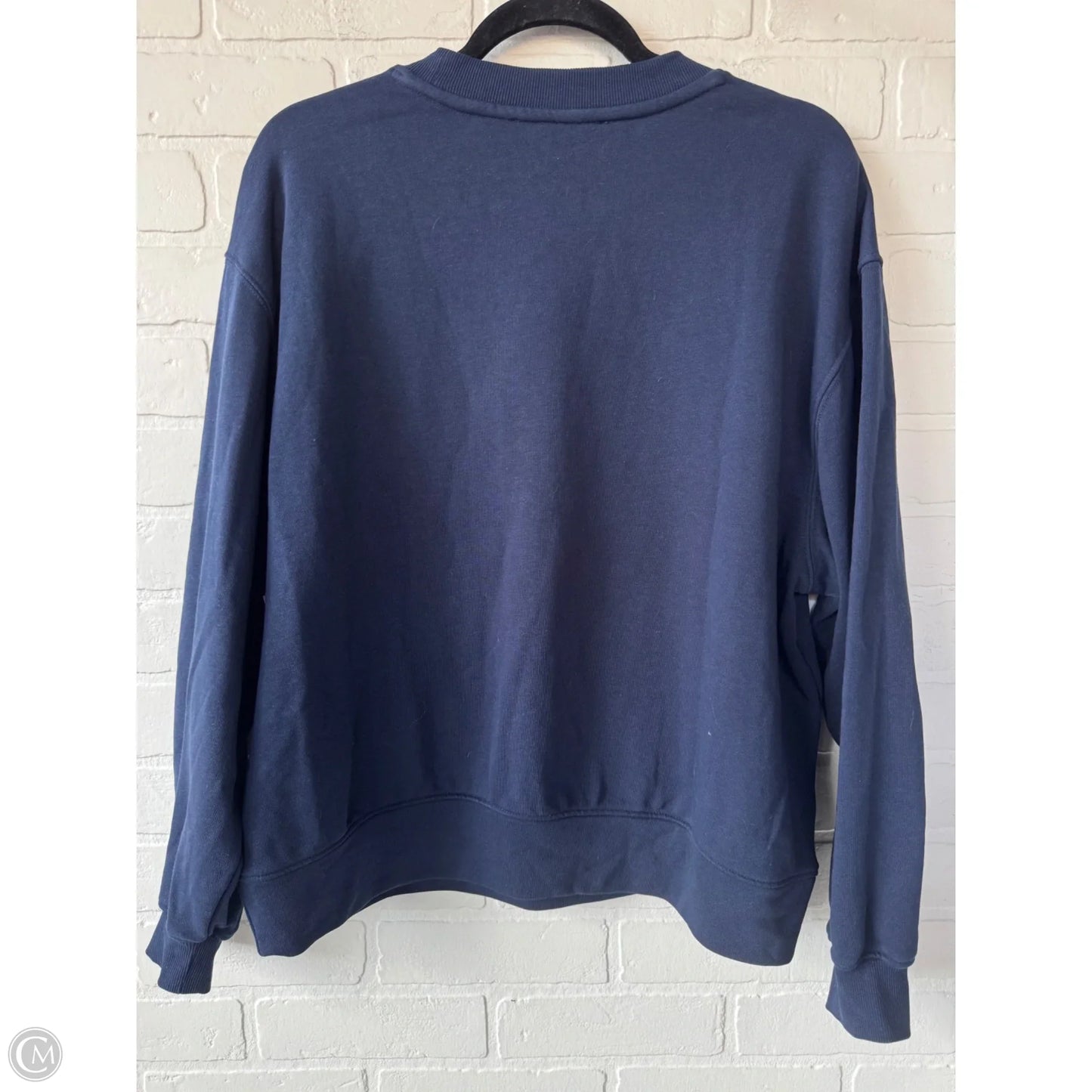 Sweatshirt Crewneck By Loft In Blue & White, Size: S