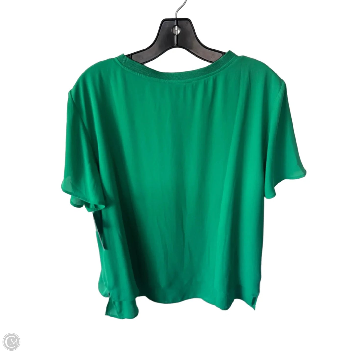 Top Short Sleeve By Hilary Radley In Green, Size: L