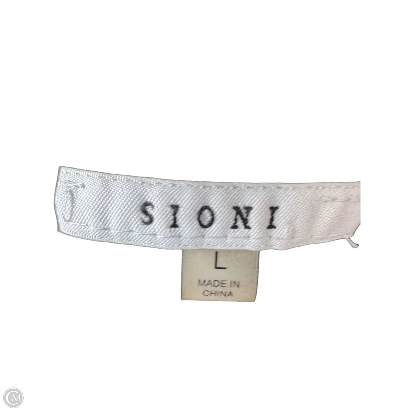 Sweater Short Sleeve By Sioni In Black, Size: L