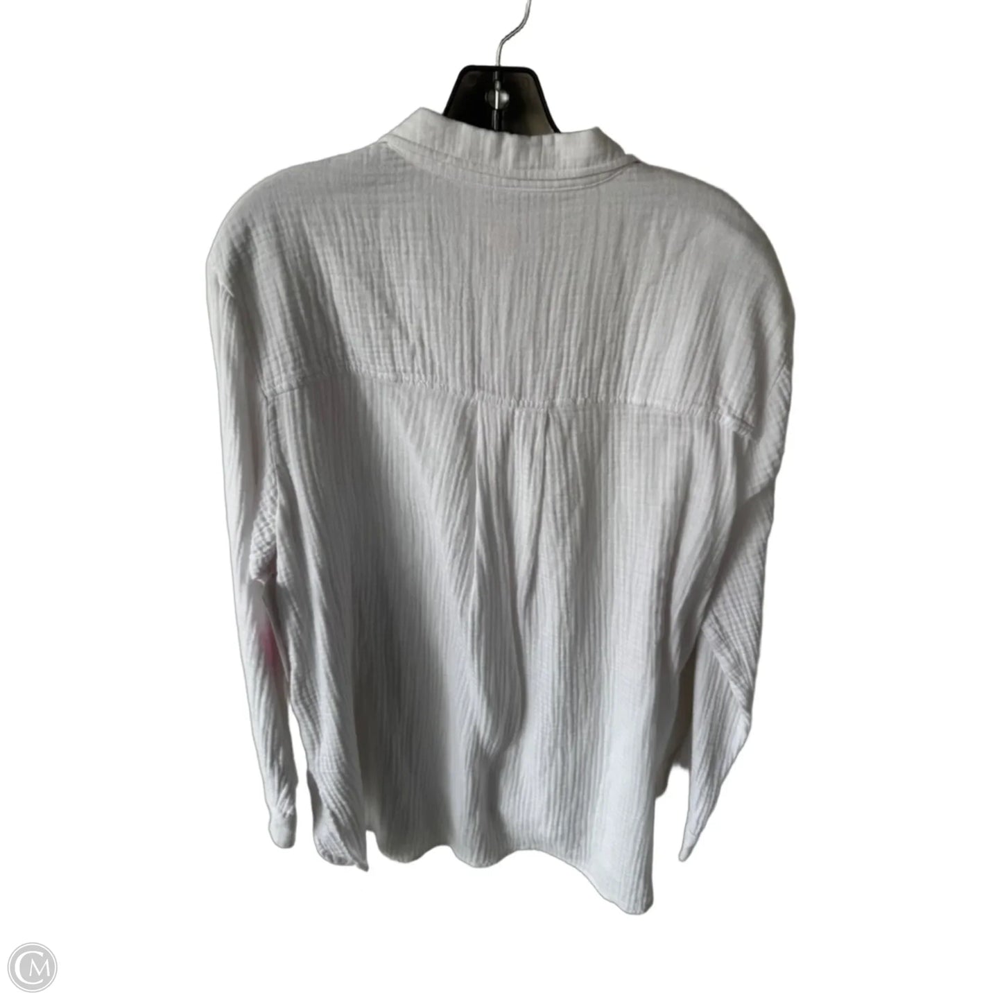 Top Long Sleeve By Philosophy In White, Size: Xl