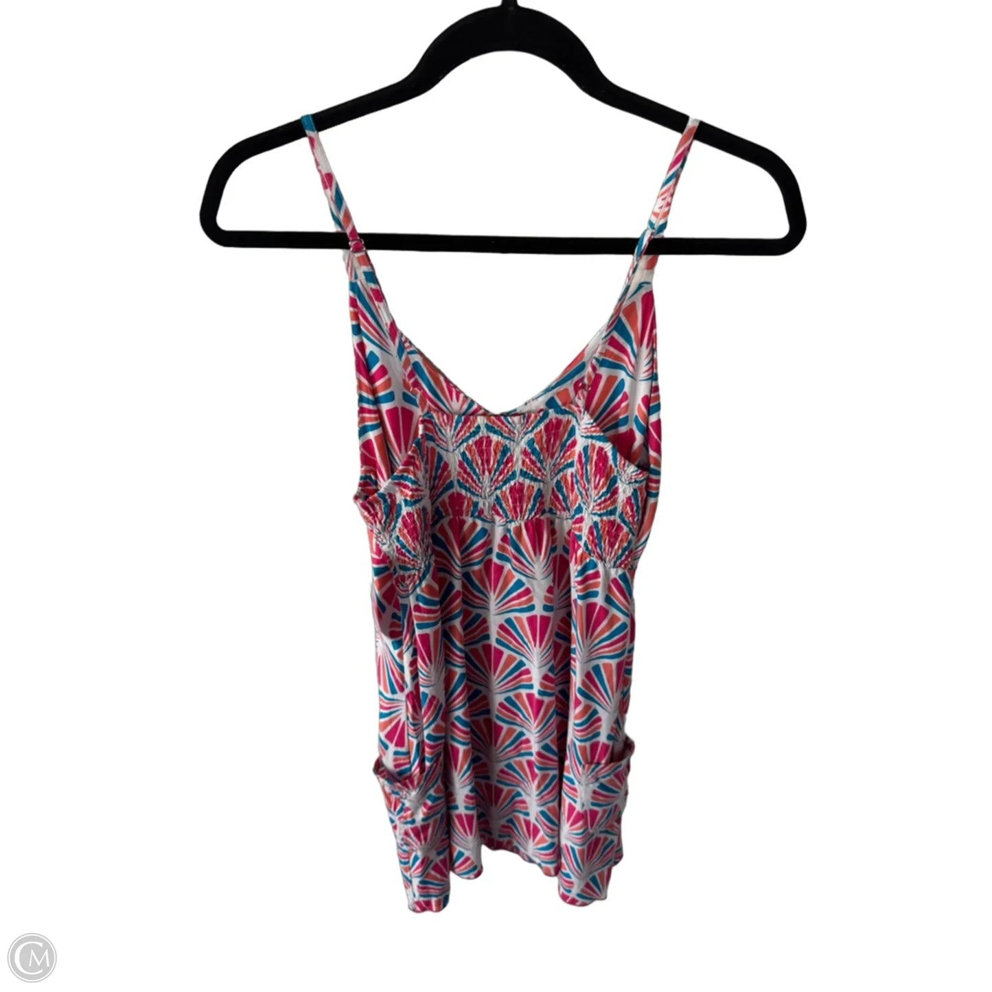 Dress Casual Short By Clothes Mentor In Pink & White, Size: S