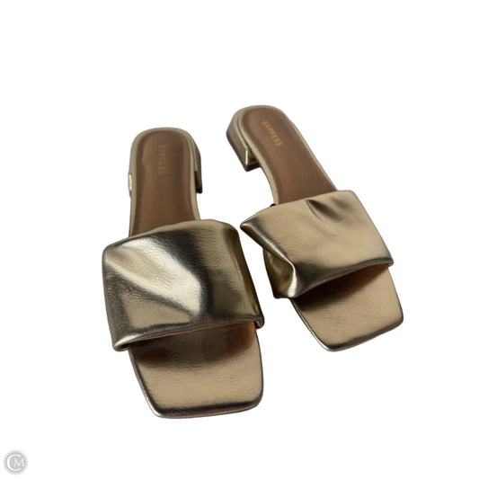 Sandals Flats By Express In Gold, Size: 8