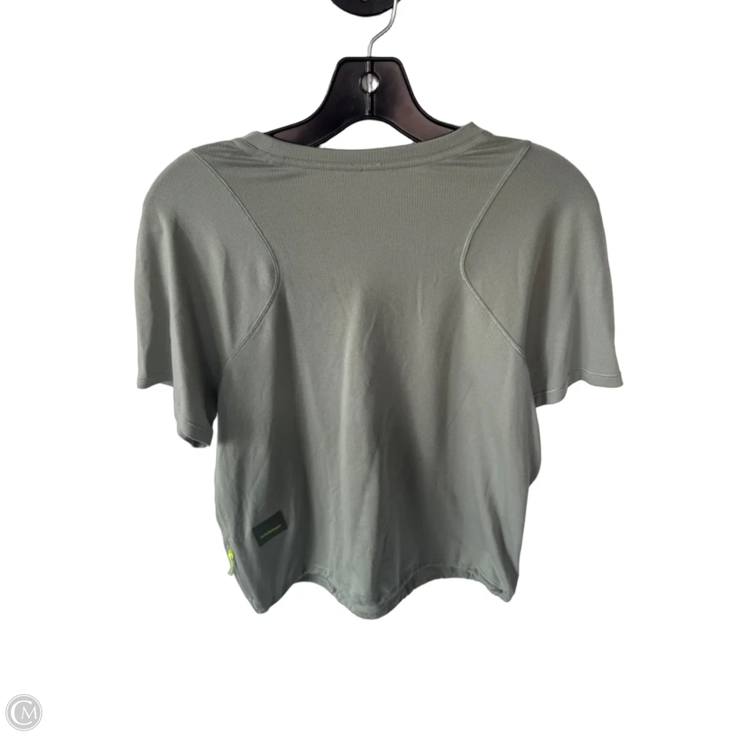 Athletic Top Short Sleeve By Lululemon In Green, Size: M