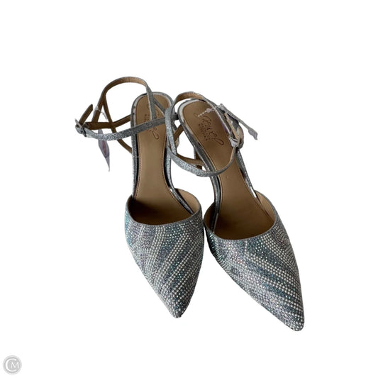 Shoes Heels Stiletto By Badgley Mischka In Silver, Size: 8