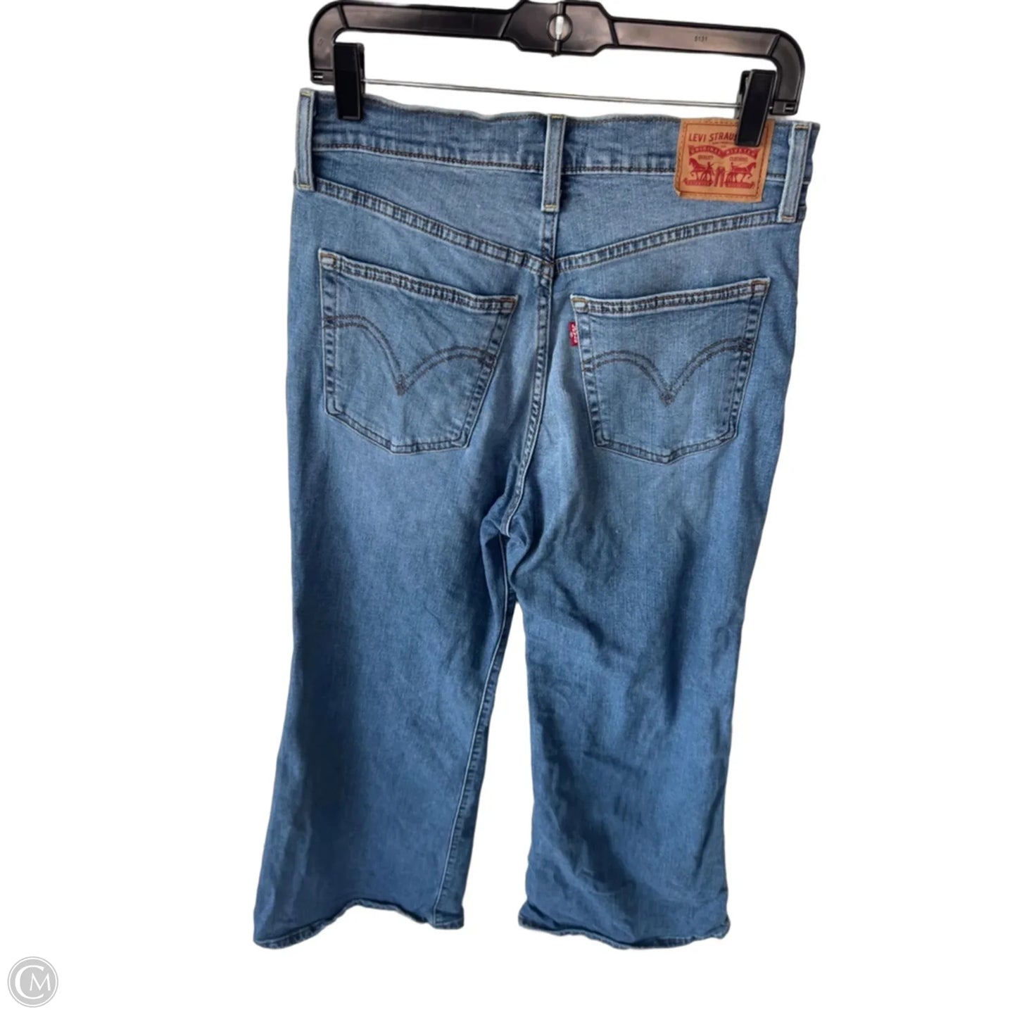 Jeans Flared By Levis In Blue Denim, Size: 10