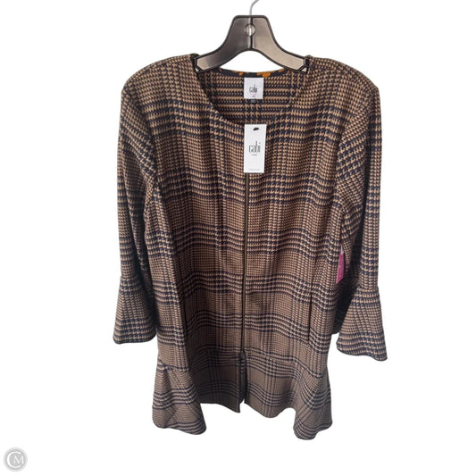 Coat Other By Cabi In Blue & Tan, Size: M