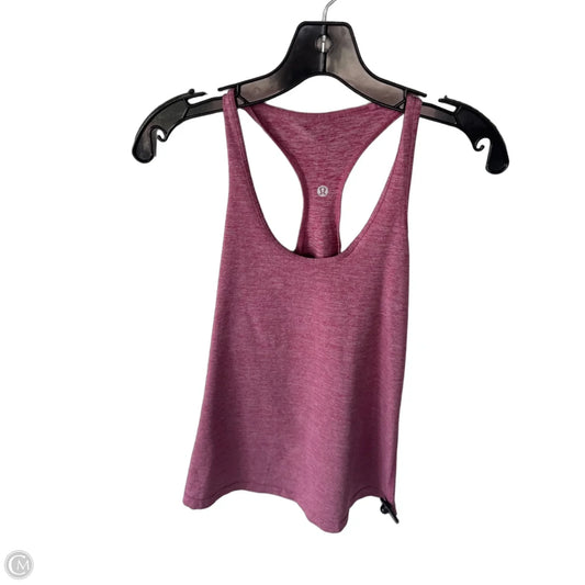 Athletic Tank Top By Lululemon In Pink, Size: M