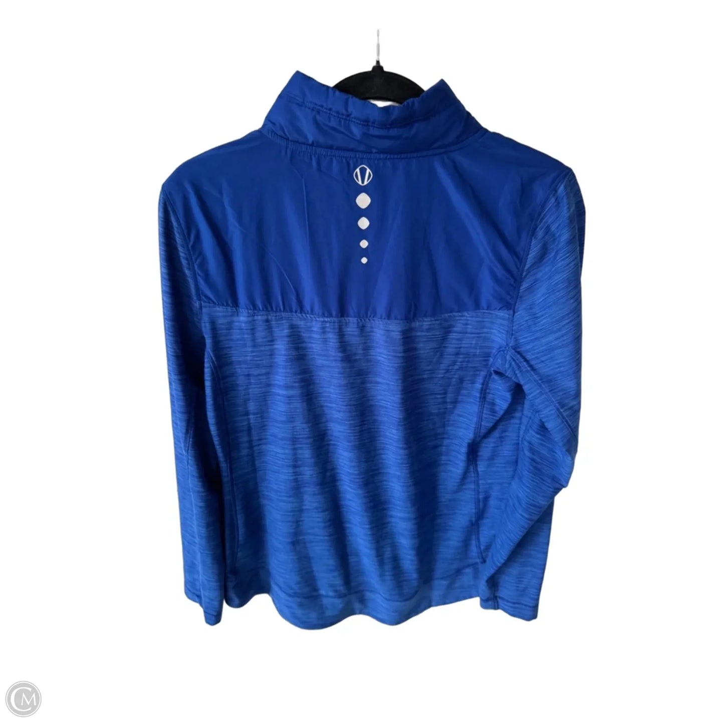 Athletic Top Long Sleeve Collar By Clothes Mentor In Blue, Size: M