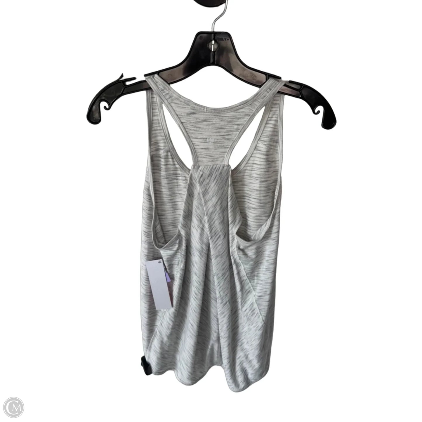 Athletic Tank Top By Lululemon In Grey & White, Size: M