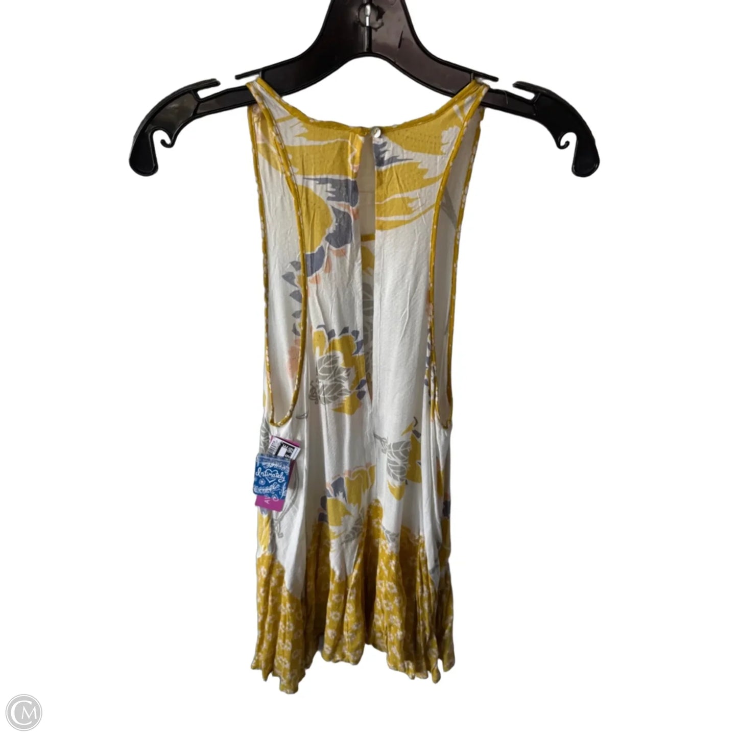 Tunic Sleeveless By Free People In Cream & Yellow, Size: Xs