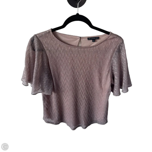 Top Short Sleeve By Adrianna Papell In Pink, Size: S