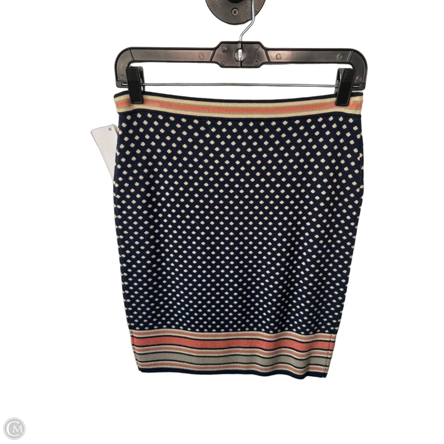 Skirt Midi By Sparrow In Blue & Cream, Size: 0