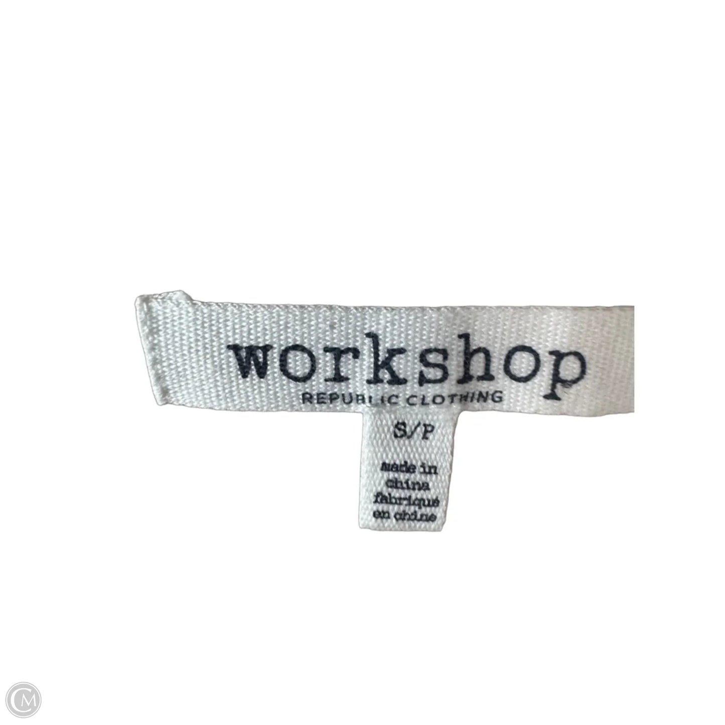 Sweater By Workshop In Tan & White, Size: S