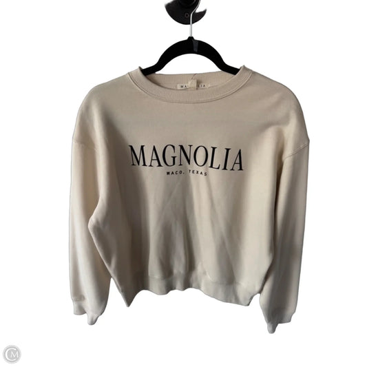 Sweatshirt Crewneck By Cmc In Cream, Size: Xs