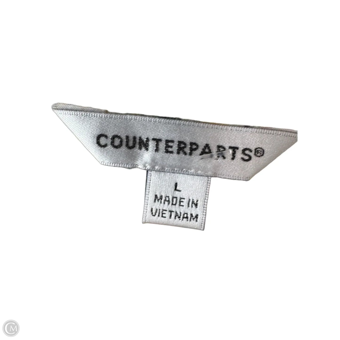Top Short Sleeve By Counterparts In Yellow, Size: L