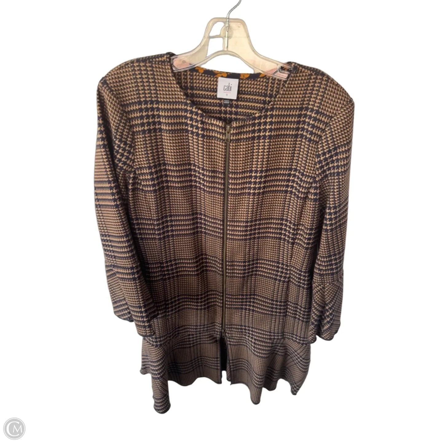Coat Other By Cabi In Blue & Brown, Size: S