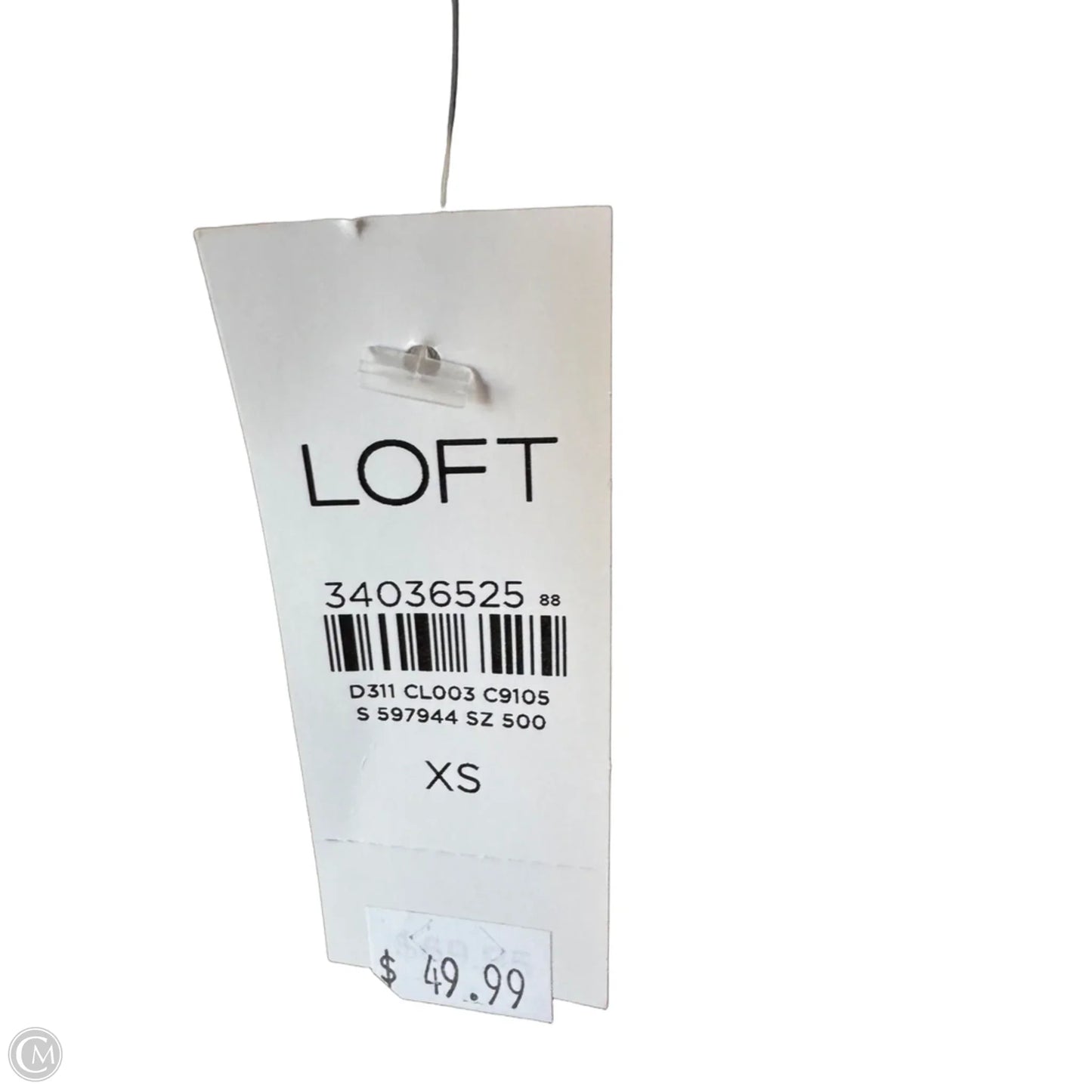 Top Long Sleeve By Loft In Cream & Tan, Size: Xs